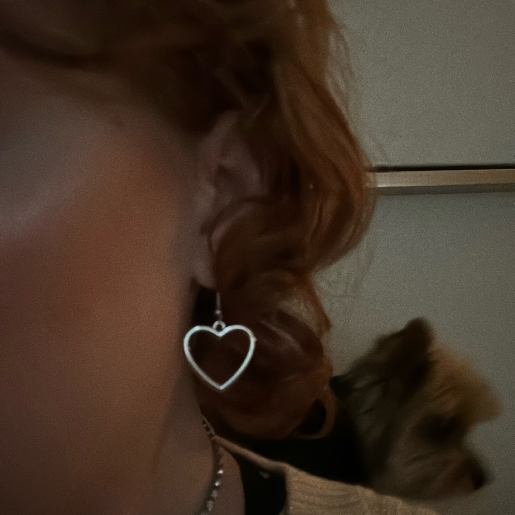 Silver Heart Earrings